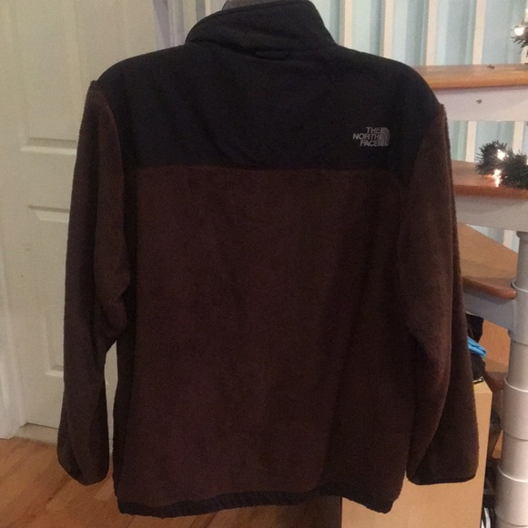 brown fur north face jacket - Picture 3 of 4